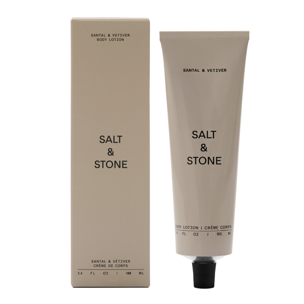 SALT & STONE Body Lotion Santal & Vetiver 100ml - Зволожувальний лосьйон для тіла з ароматом сандалового дерева та ветиверу - фото №1 SALT & STONE Body Lotion Santal & Vetiver 100ml - Зволожувальний лосьйон для тіла з ароматом сандалового дерева та ветиверу - фото №1
